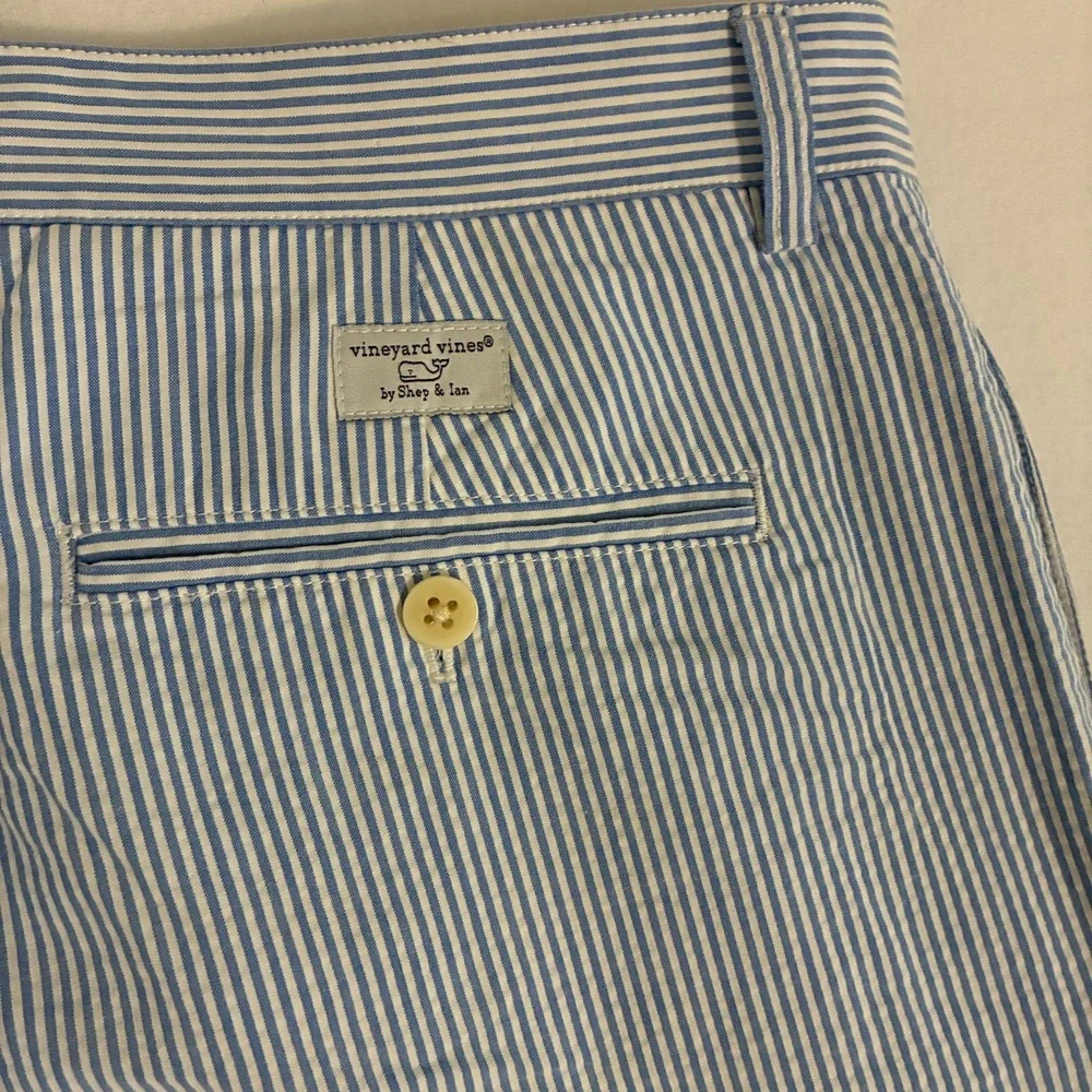 Vineyard Vines Club Pants 36x32 (Fits 36x31) Striped Seersucker Preppy Nautical